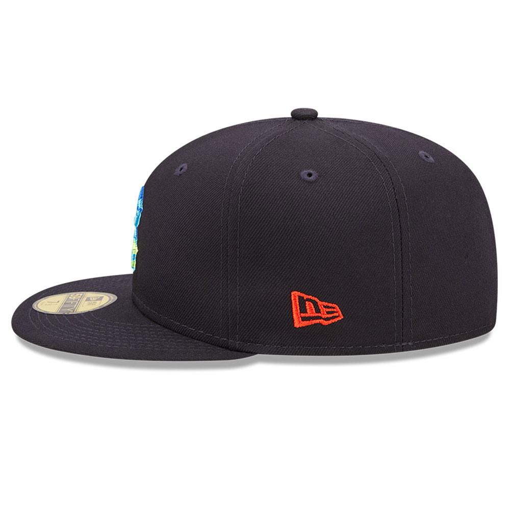 Boston Red Sox Infrared Navy 59FIFTY Fitted Cap