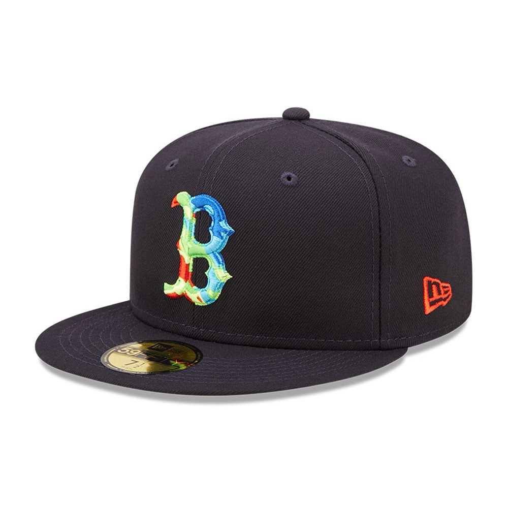 Boston Red Sox Infrared Navy 59FIFTY Fitted Cap