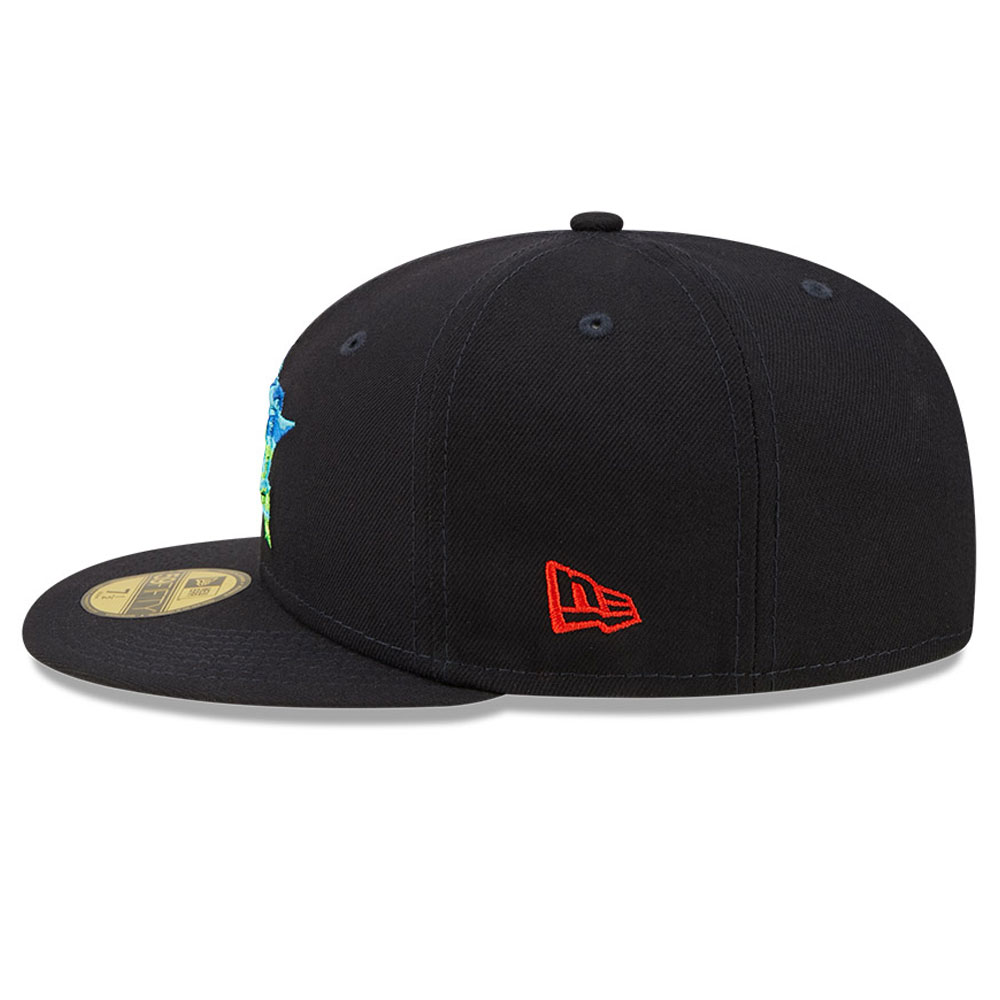 Houston Astros Infrared Navy 59FIFTY Fitted Cap