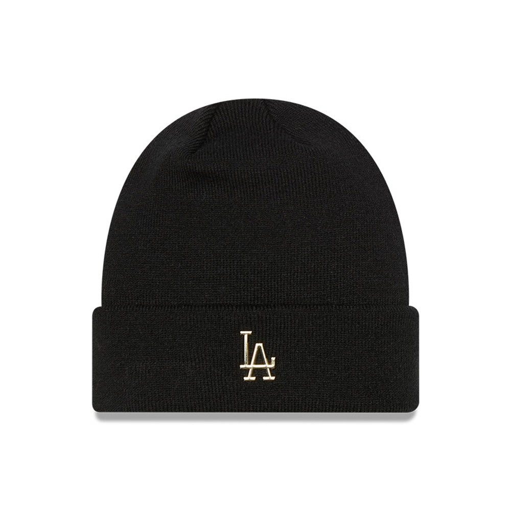 LA Dodgers Metallic Black Beanie Hat