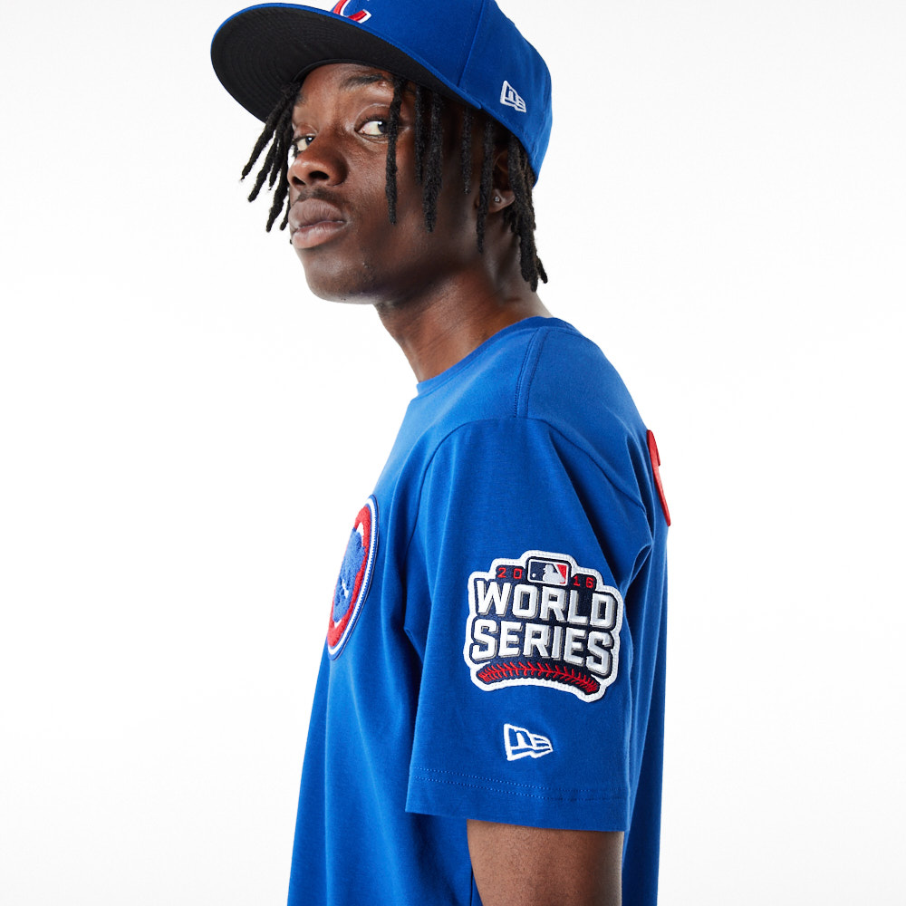 Chicago Cubs MLB Logo Select Light Royal Blue T-Shirt