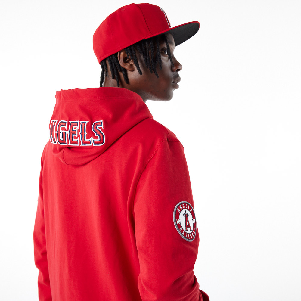 Felpa con cappuccio LA Angels MLB Logo Select Rossa