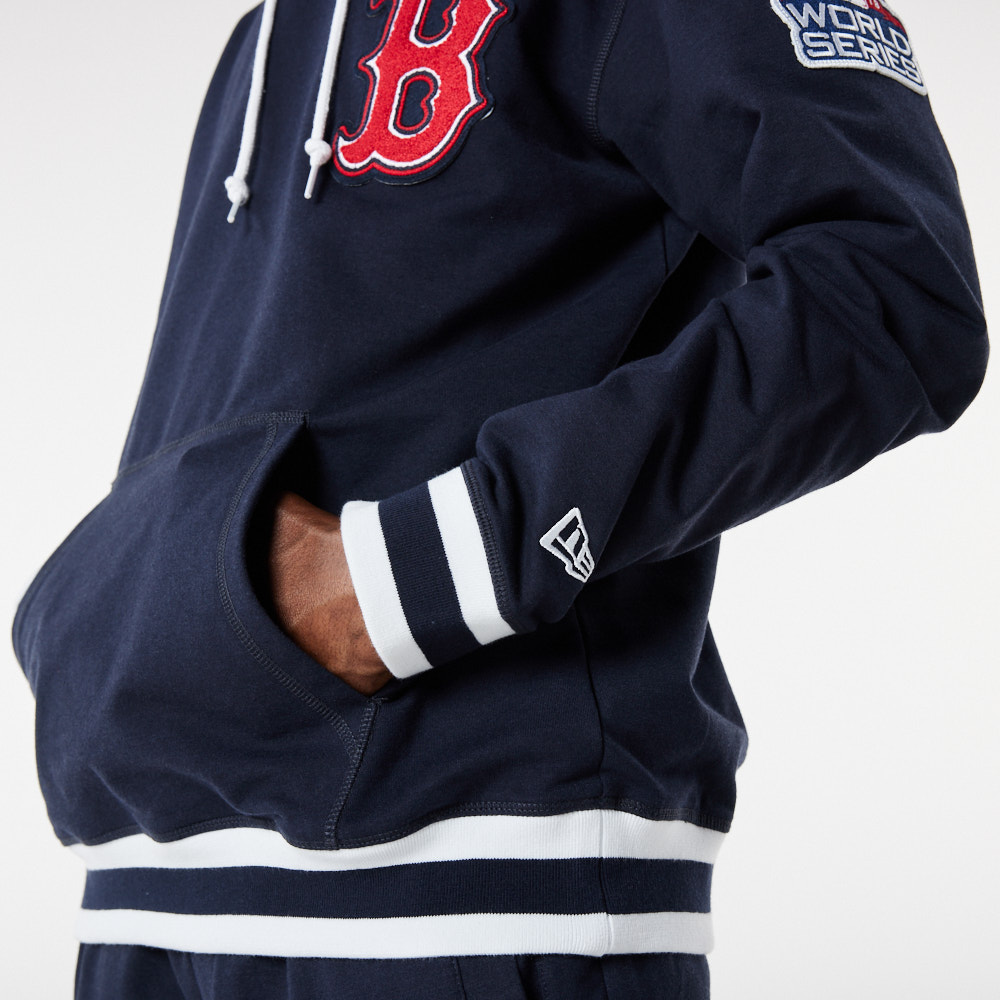 Felpa con cappuccio Boston Red Sox MLB Logo Select Blu Navy