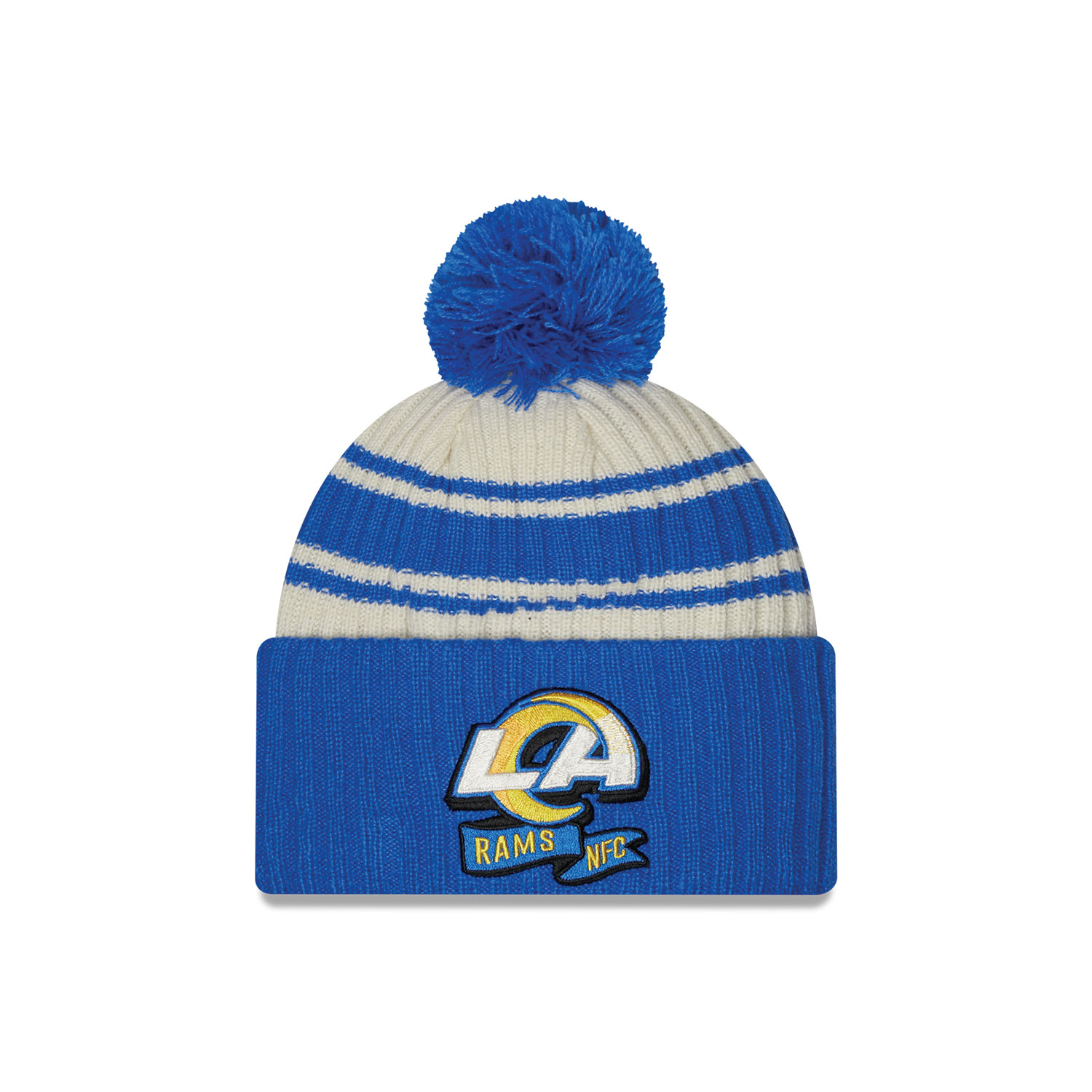 LA Rams NFL Sideline Blue Beanie Hat