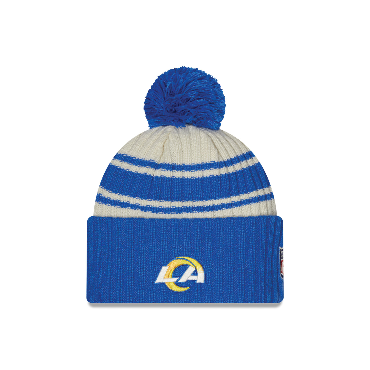 LA Rams NFL Sideline Blue Beanie Hat