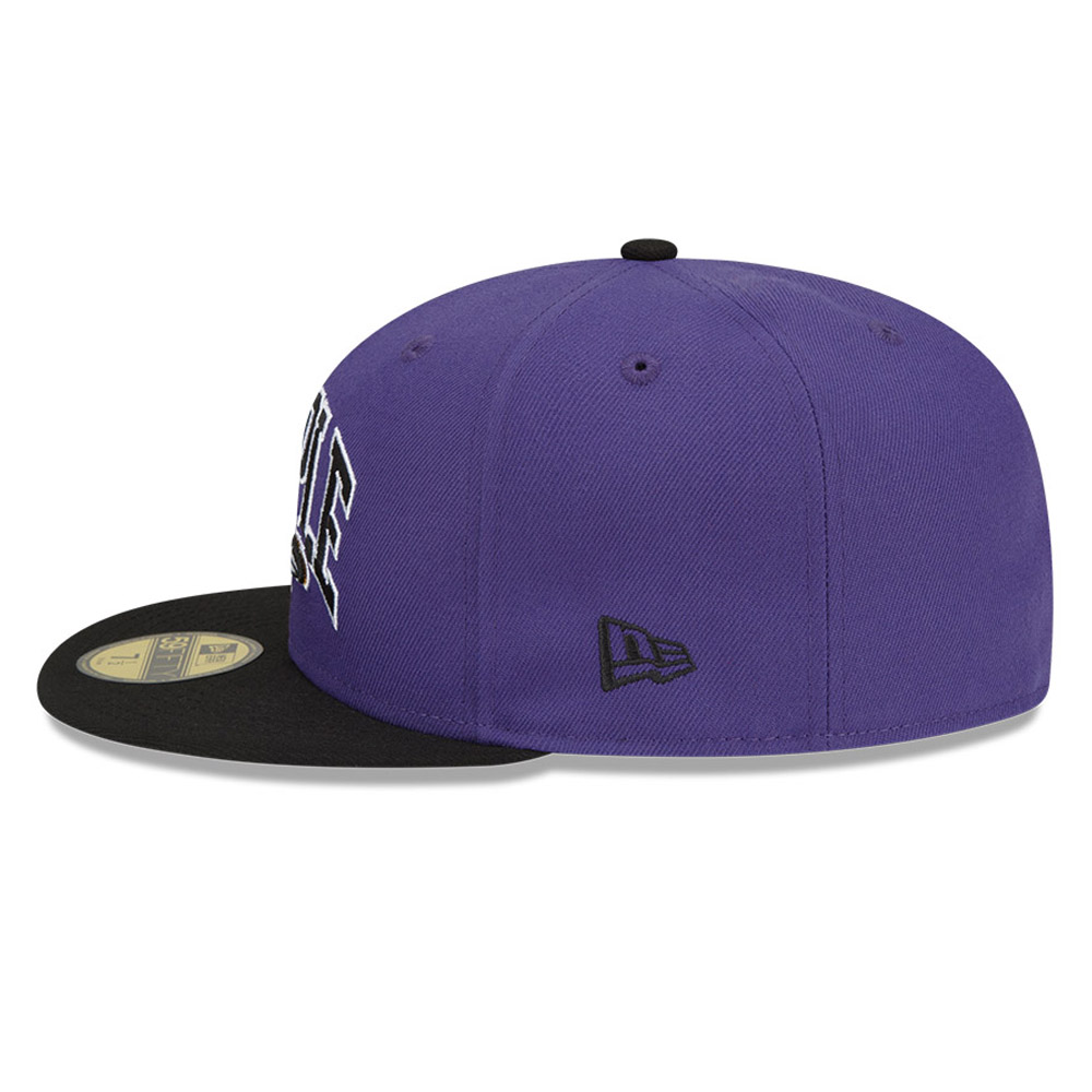 Cappellino 59FIFTY Fitted Baltimore Ravens x Staple Viola