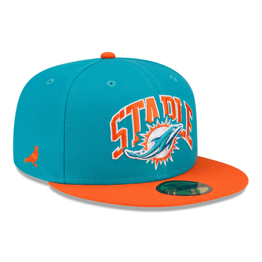 Miami Dolphins x Staple Turquoise 59FIFTY Fitted Cap