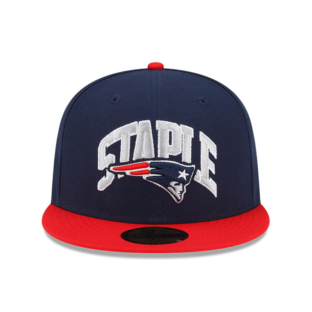 Cappellino 59FIFTY Fitted New England Patriots x Staple Blu Navy