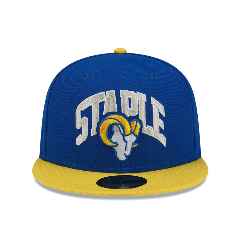 Cappellino 59FIFTY Fitted LA Rams x Staple Blu