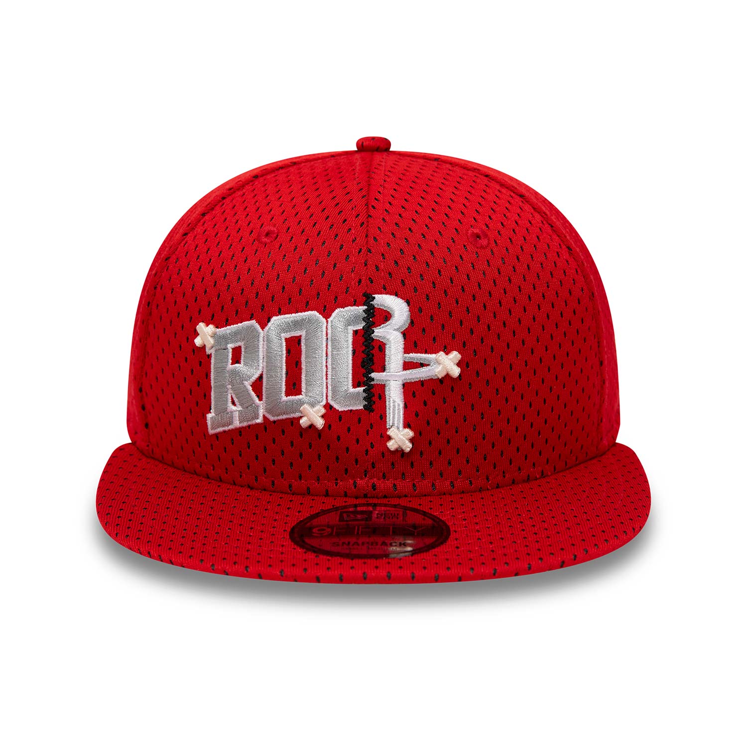 Houston Rockets Half Stitch Red 9FIFTY Snapback Cap