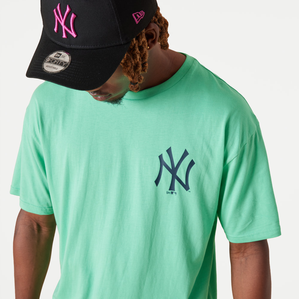New York Yankees MLB League Essential Turquoise Oversized T-Shirt