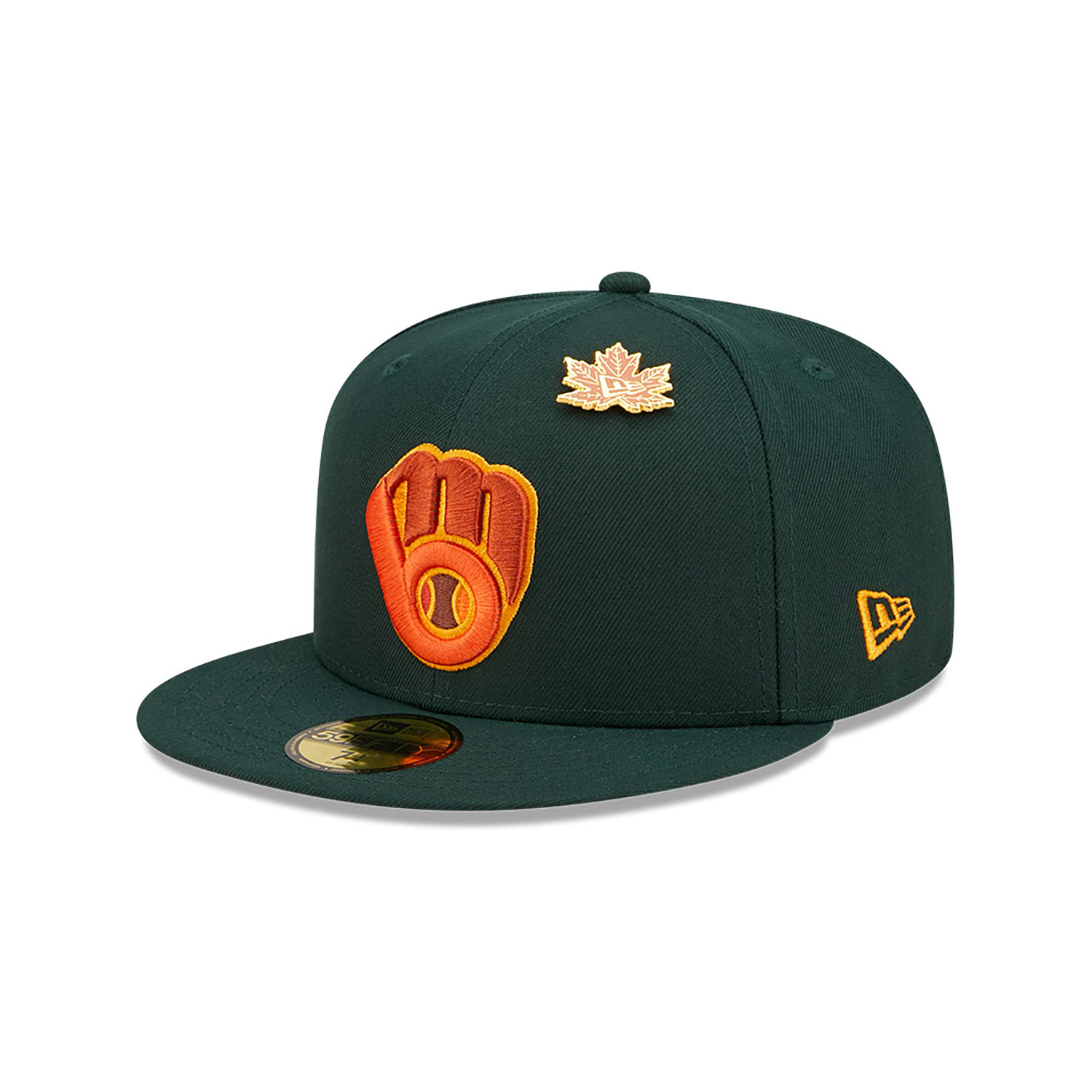 Milwaukee Brewers Leafy Dark Green 59FIFTY Fitted Cap
