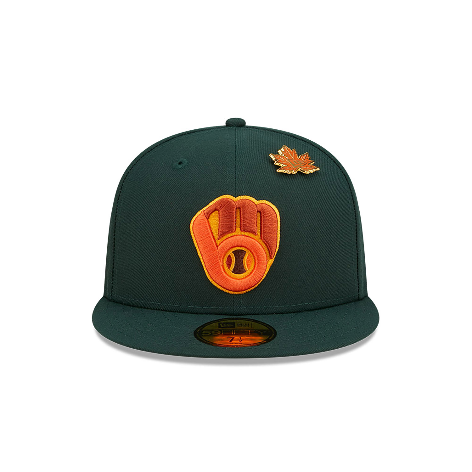 Milwaukee Brewers Leafy Dark Green 59FIFTY Fitted Cap