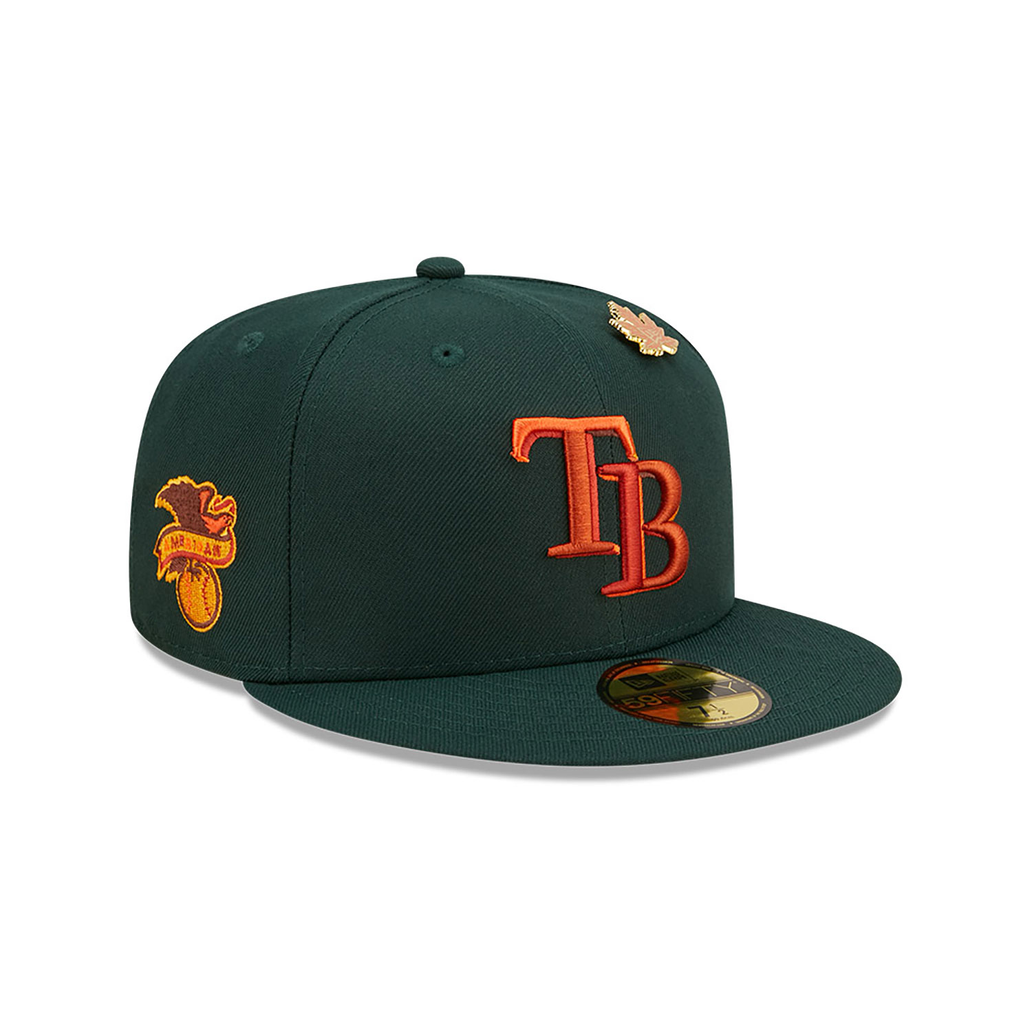 Tampa Bay Rays Leafy Dark Green 59FIFTY Fitted Cap