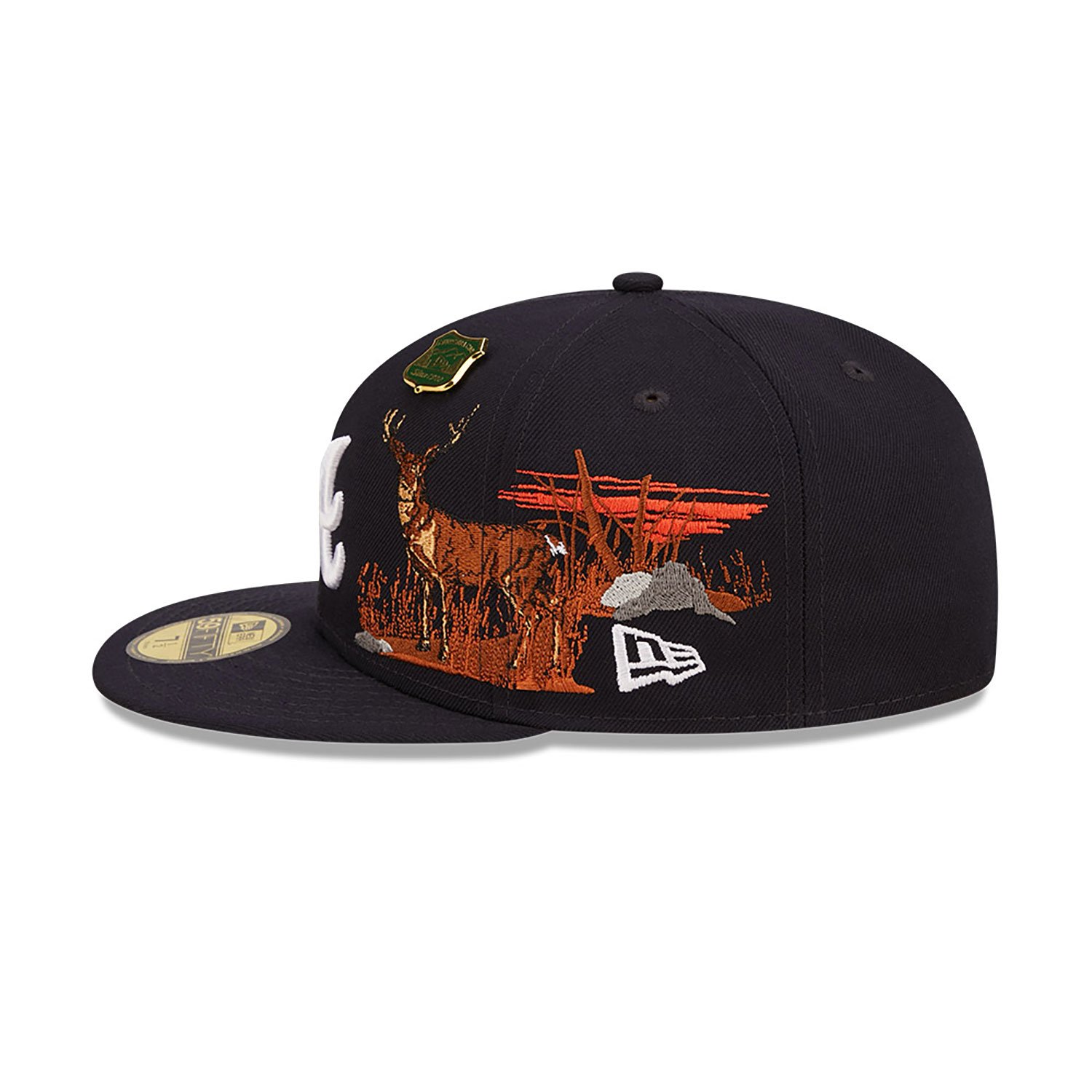 Atlanta Braves State Park Navy 59FIFTY Fitted Cap