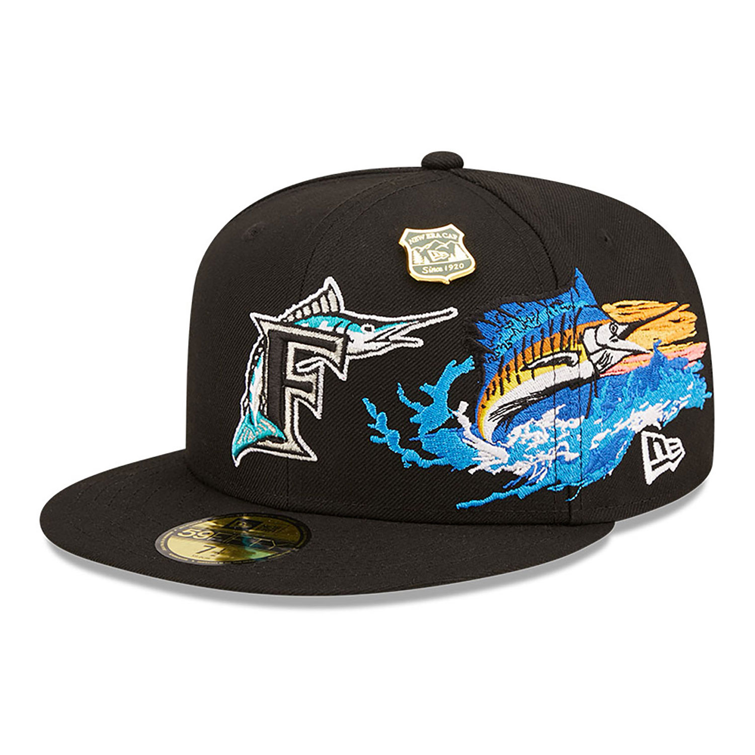 Florida Marlins State Park Black 59FIFTY Fitted Cap