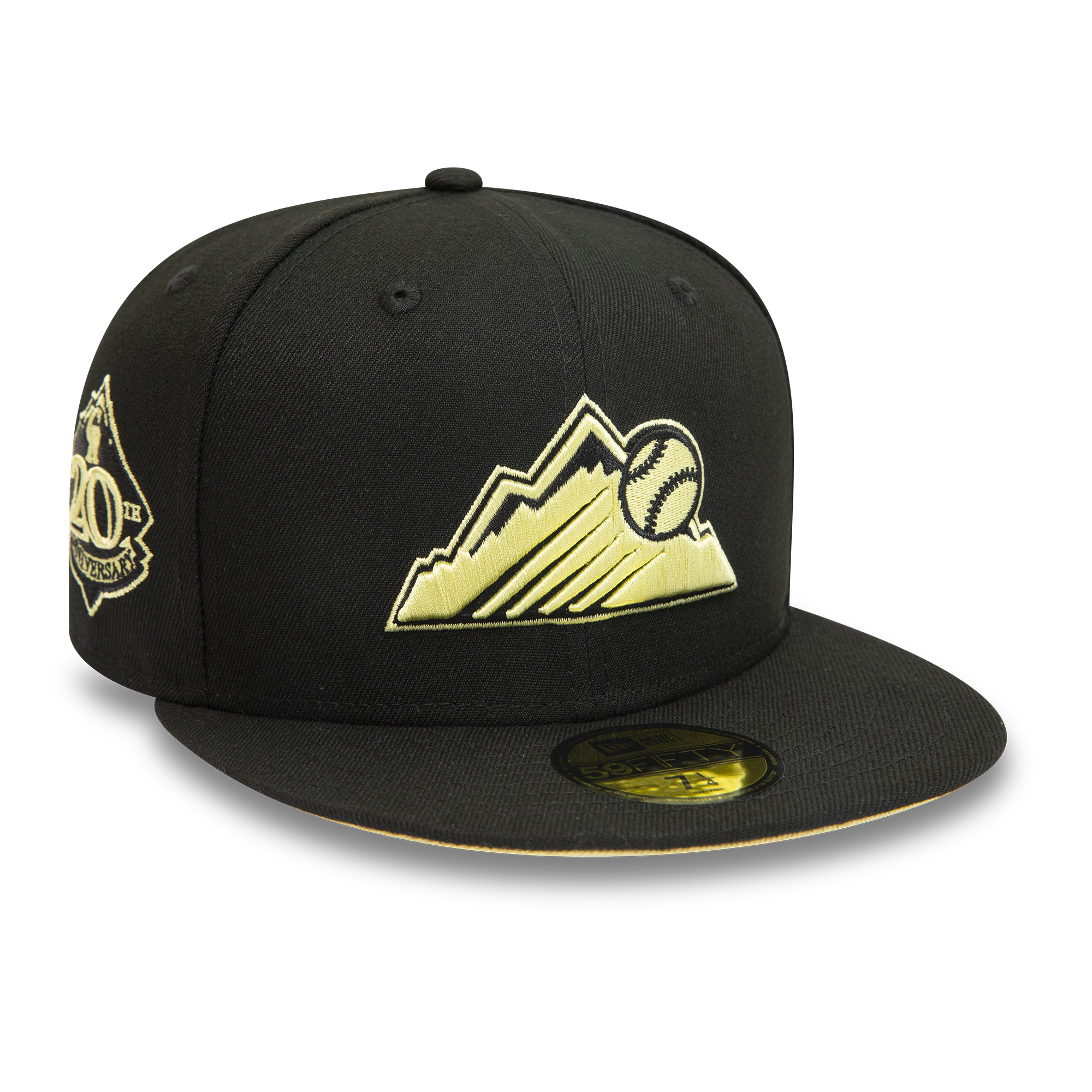 Colorado Rockies 20th Anniversary Black 59FIFTY Fitted Cap