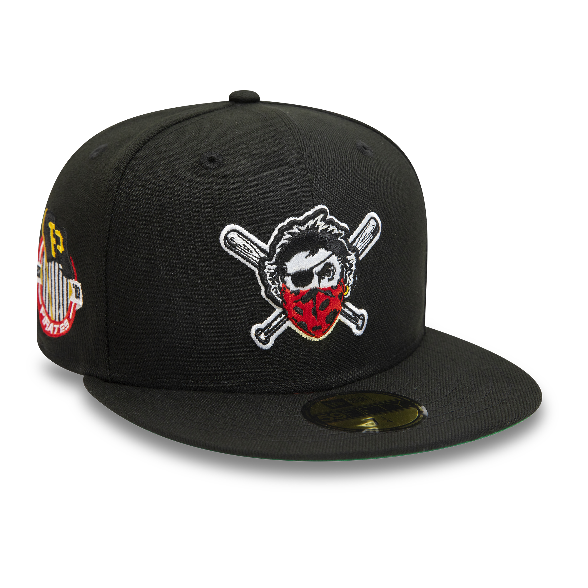 Pittsburgh Pirates Flag Black 59FIFTY Fitted Cap