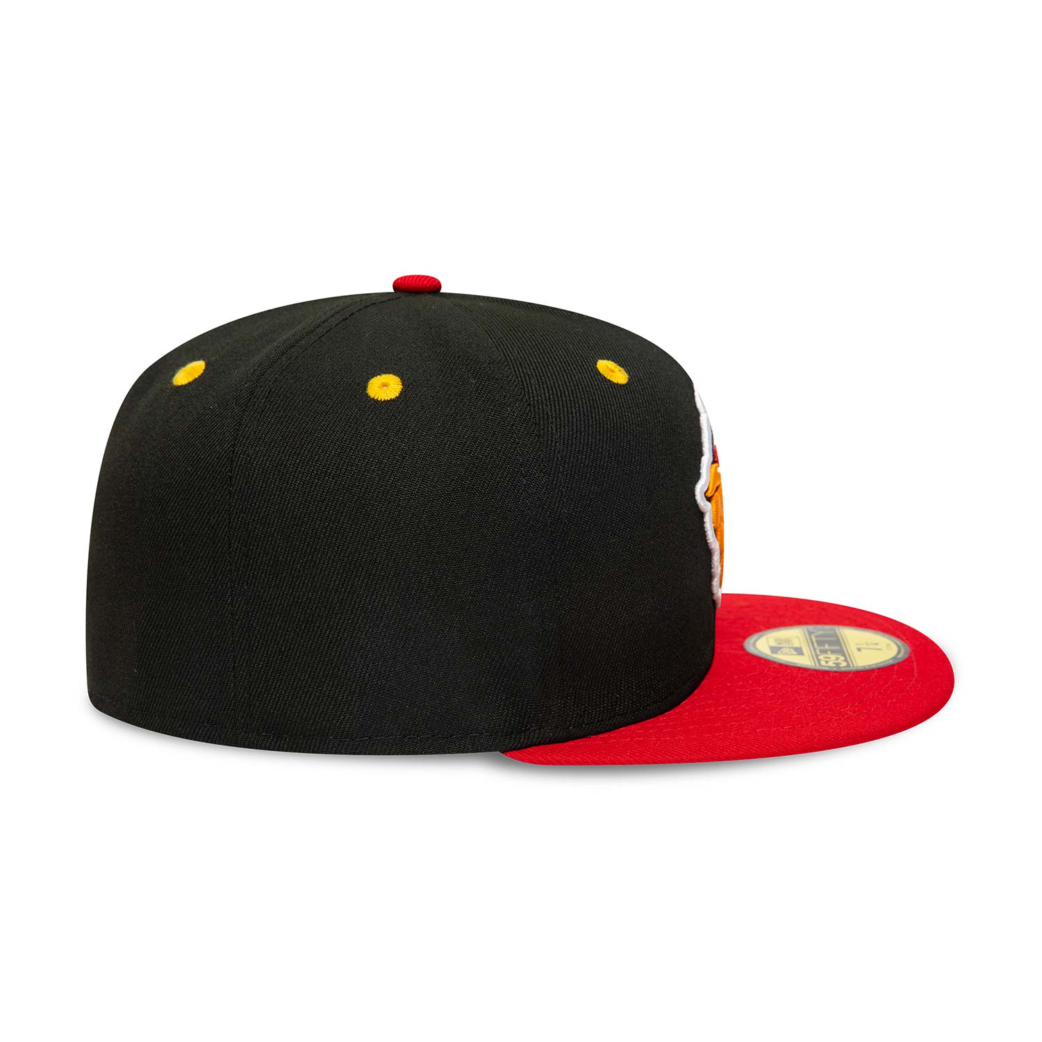 Hillsboro Hops MiLB Black and Red 59FIFTY Fitted Cap