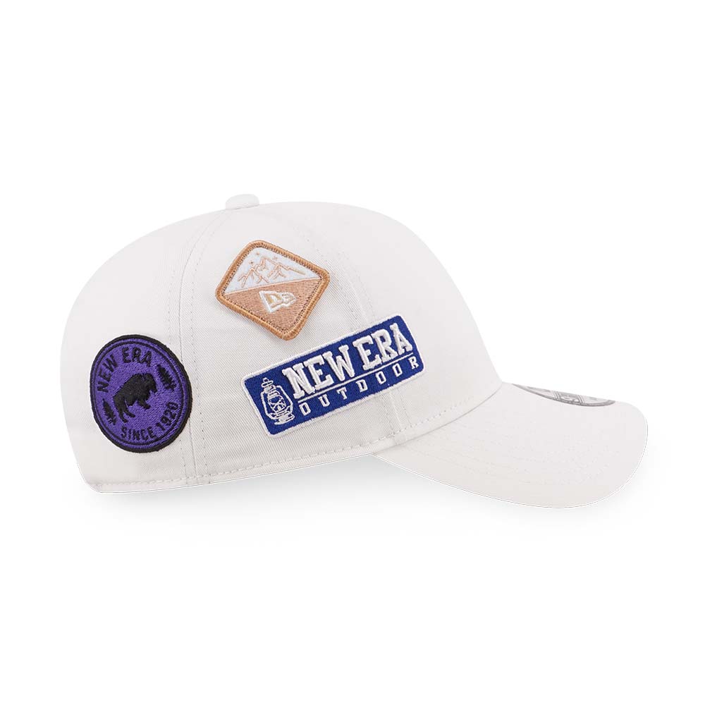 New Era Multi Patch White 9FORTY Adjustable Cap