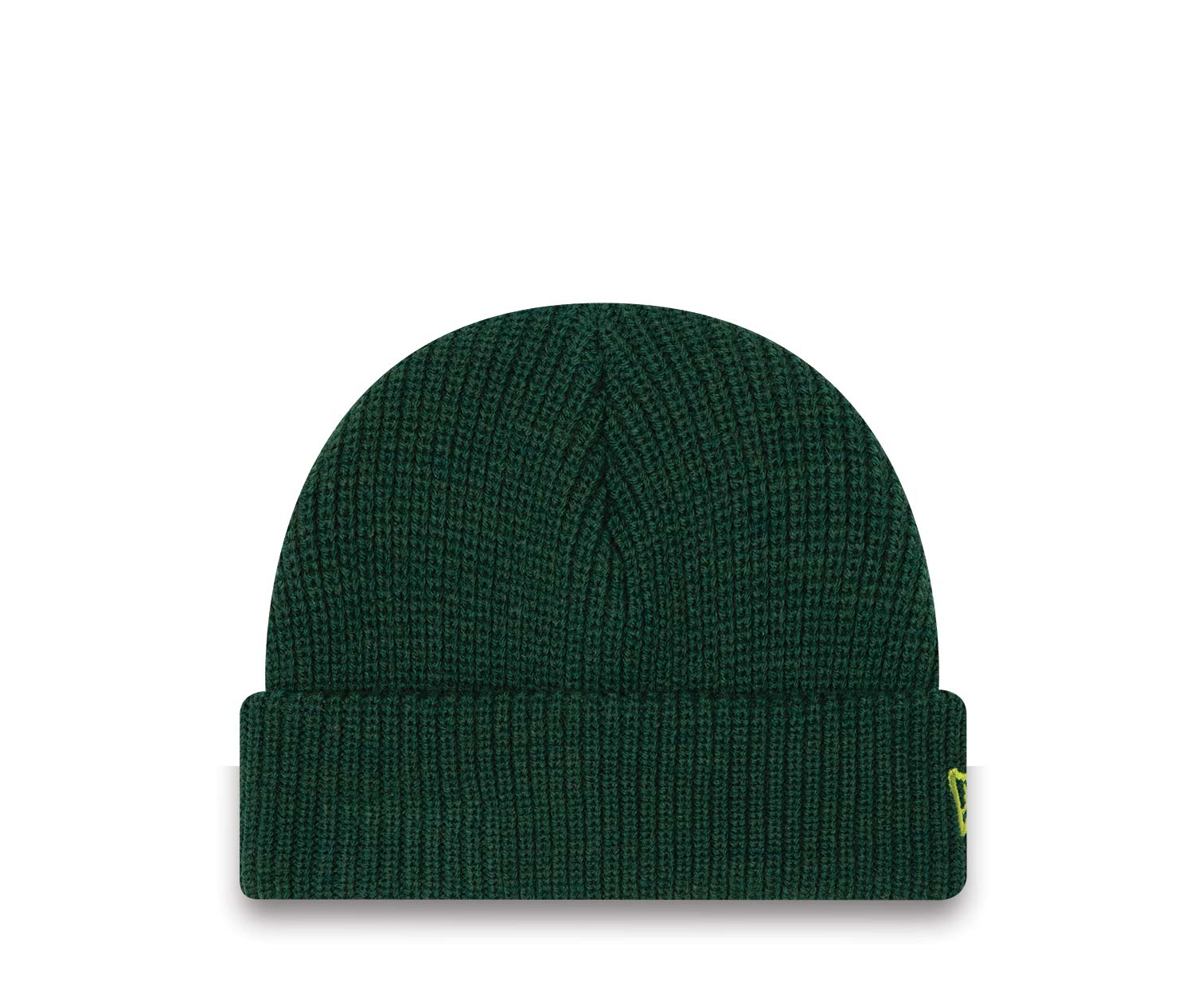 New Era Rib Short Cuff Dark Green Beanie Hat