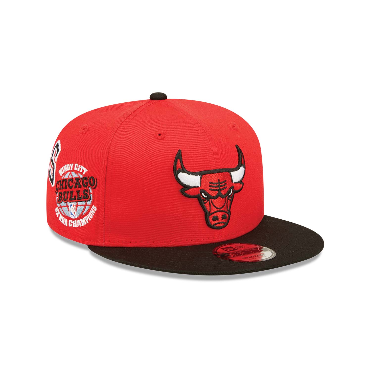 Chicago Bulls All Over Patch Red 9FIFTY Snapback Cap