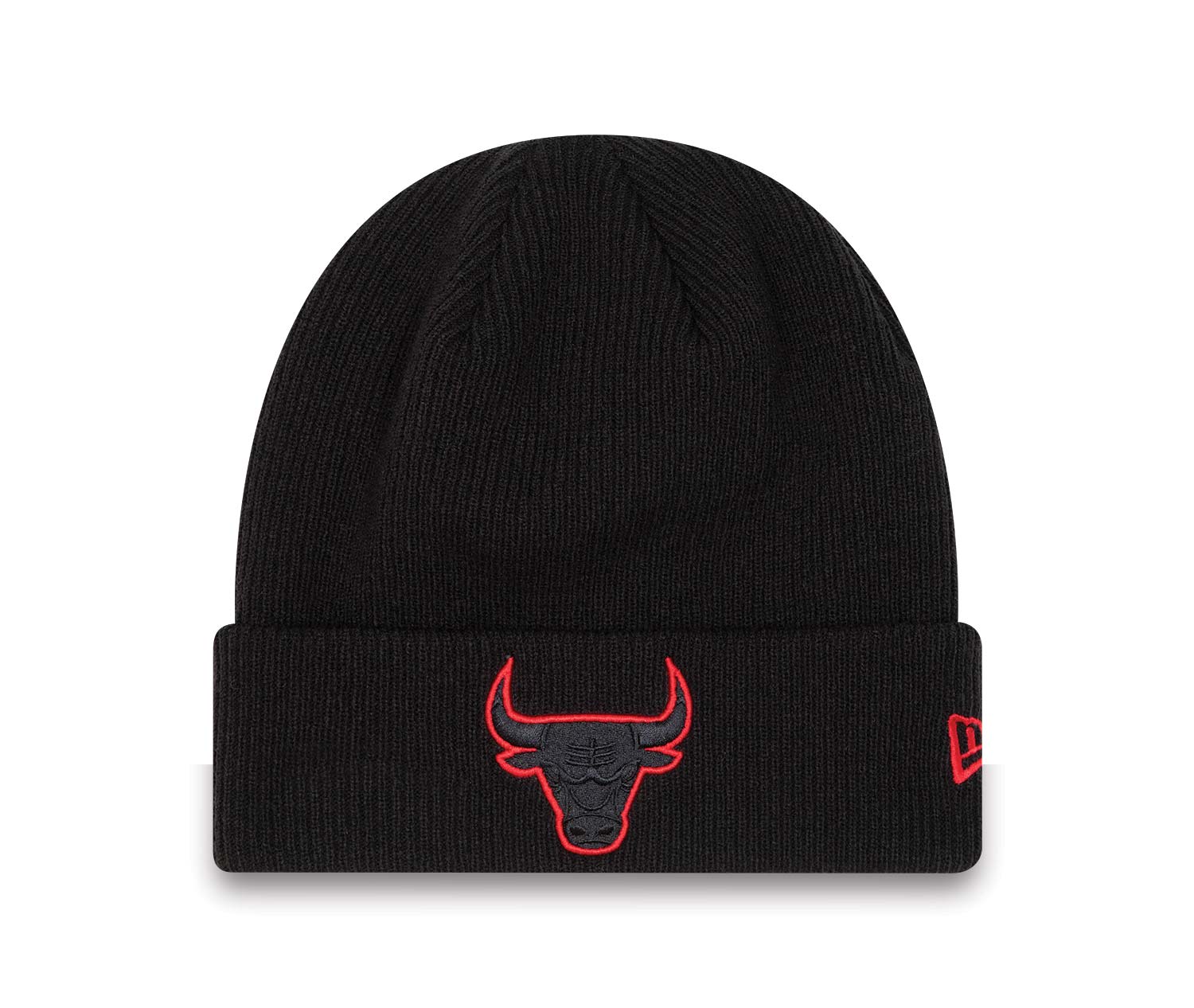 Chicago Bulls Neon Black Cuff Beanie Hat
