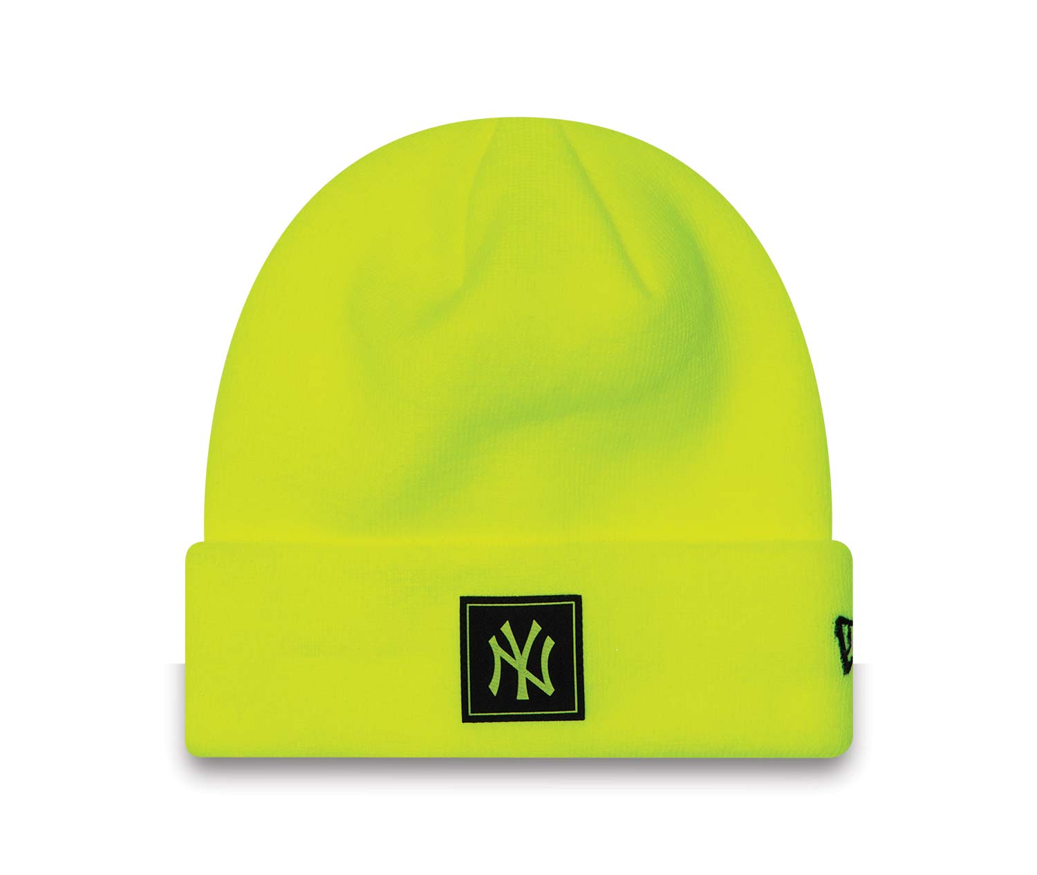 New York Yankees Neon Bright Yellow Beanie Hat