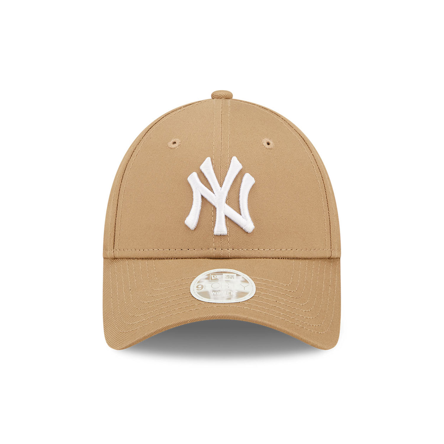New York Yankees League Essentials Womens Beige 9FORTY Adjustable Cap