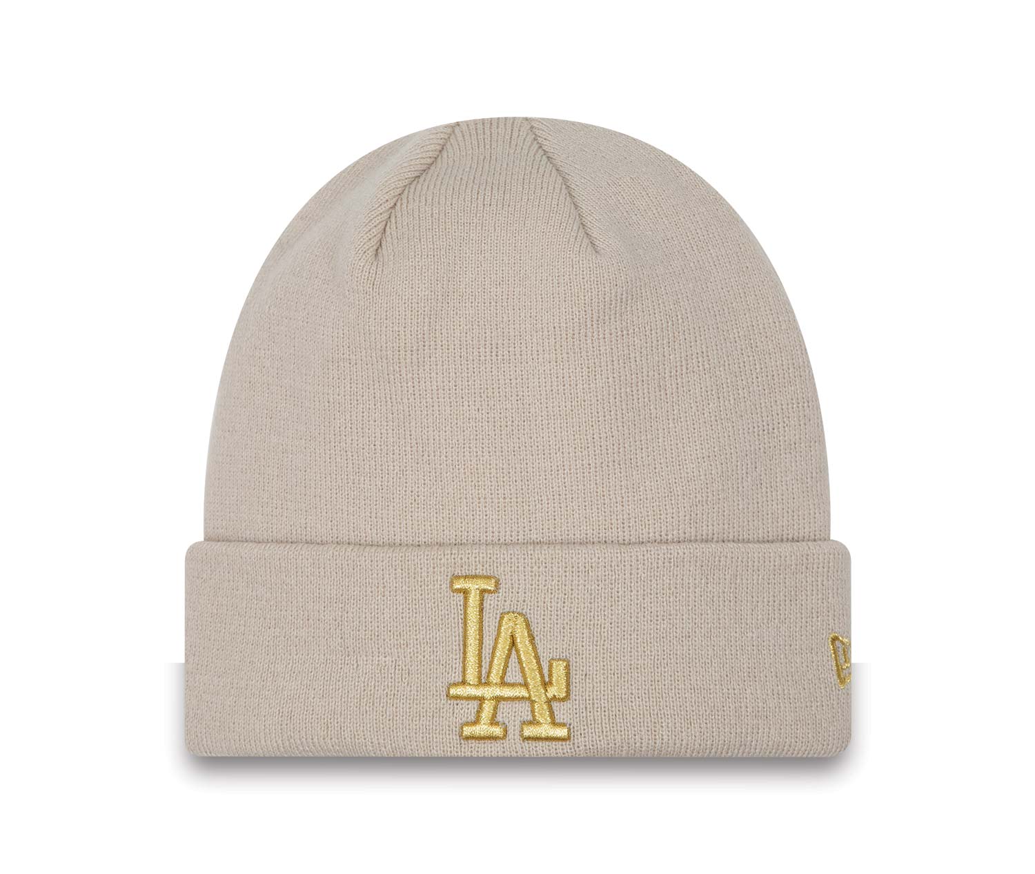 LA Dodgers Womens Metallic Brown Beanie Hat