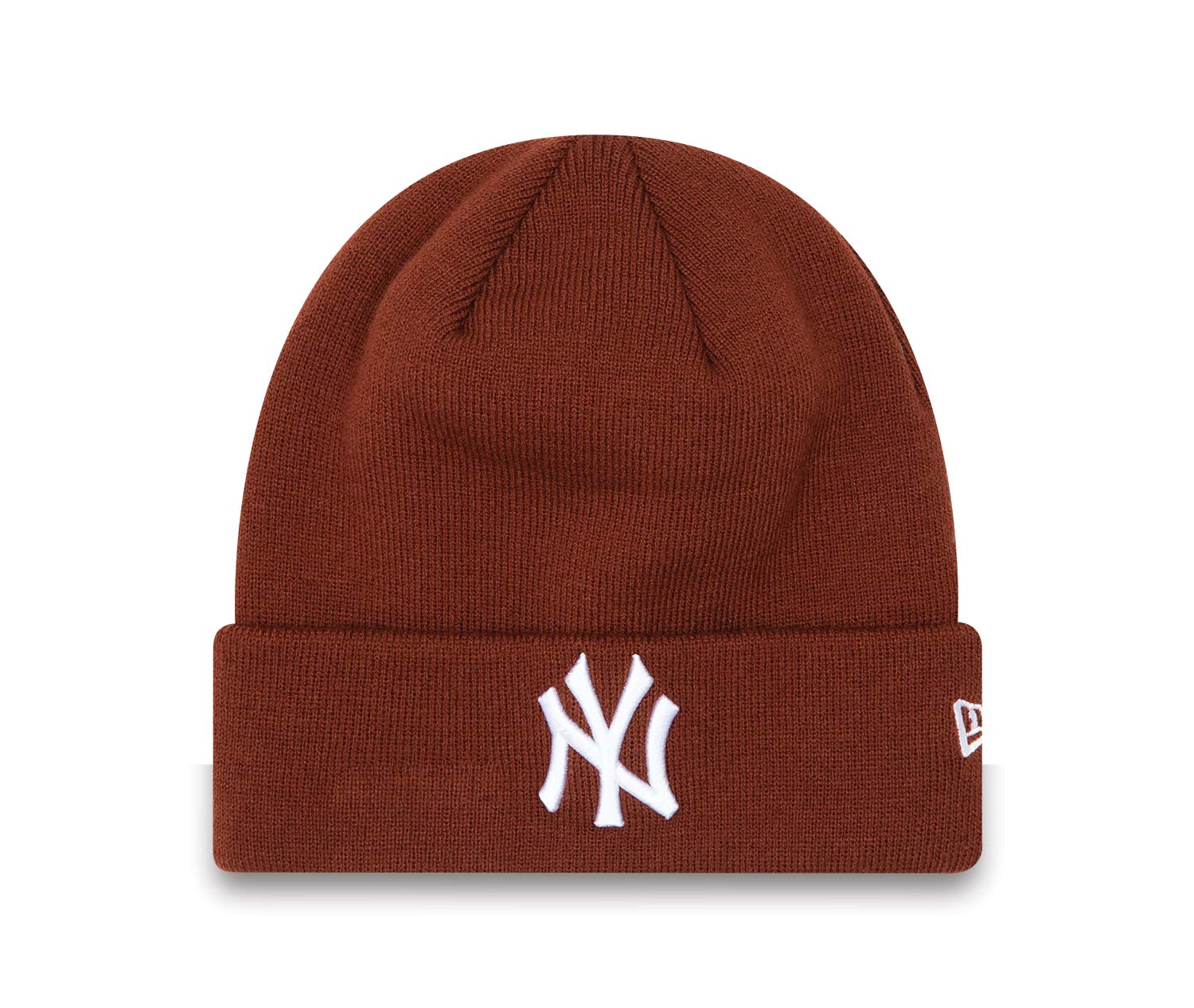 New York Yankees League Essentials Cuff Dark Brown Beanie Hat