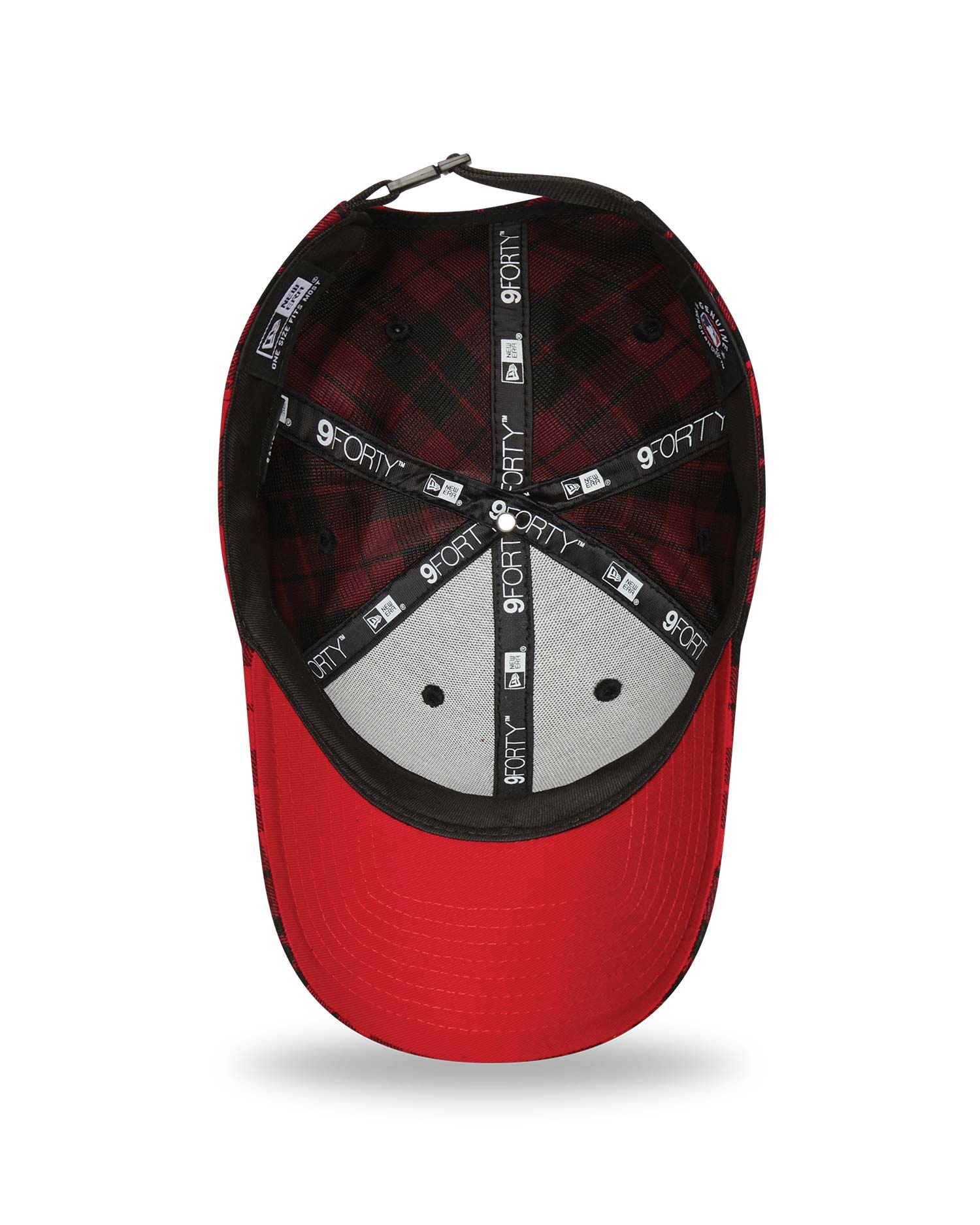 Boston Red Sox Plaid Red 9FORTY Adjustable Cap