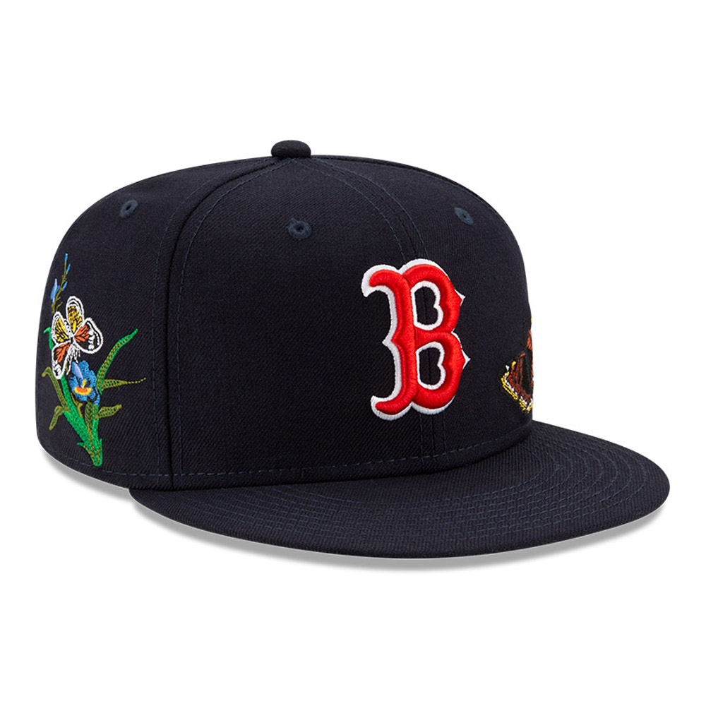 Casquette 59FIFTY MLB Felt Boston Red Sox, bleu marine