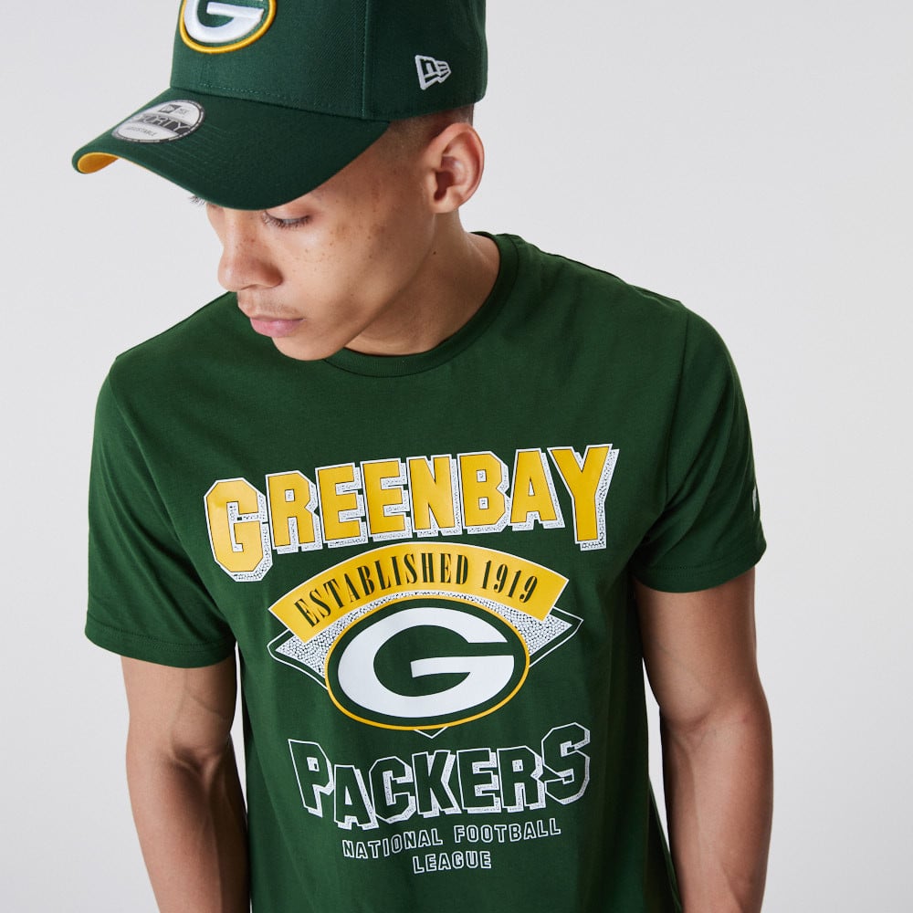 Green Bay Packers NFL Team Wordmark Dark Green T-Shirt