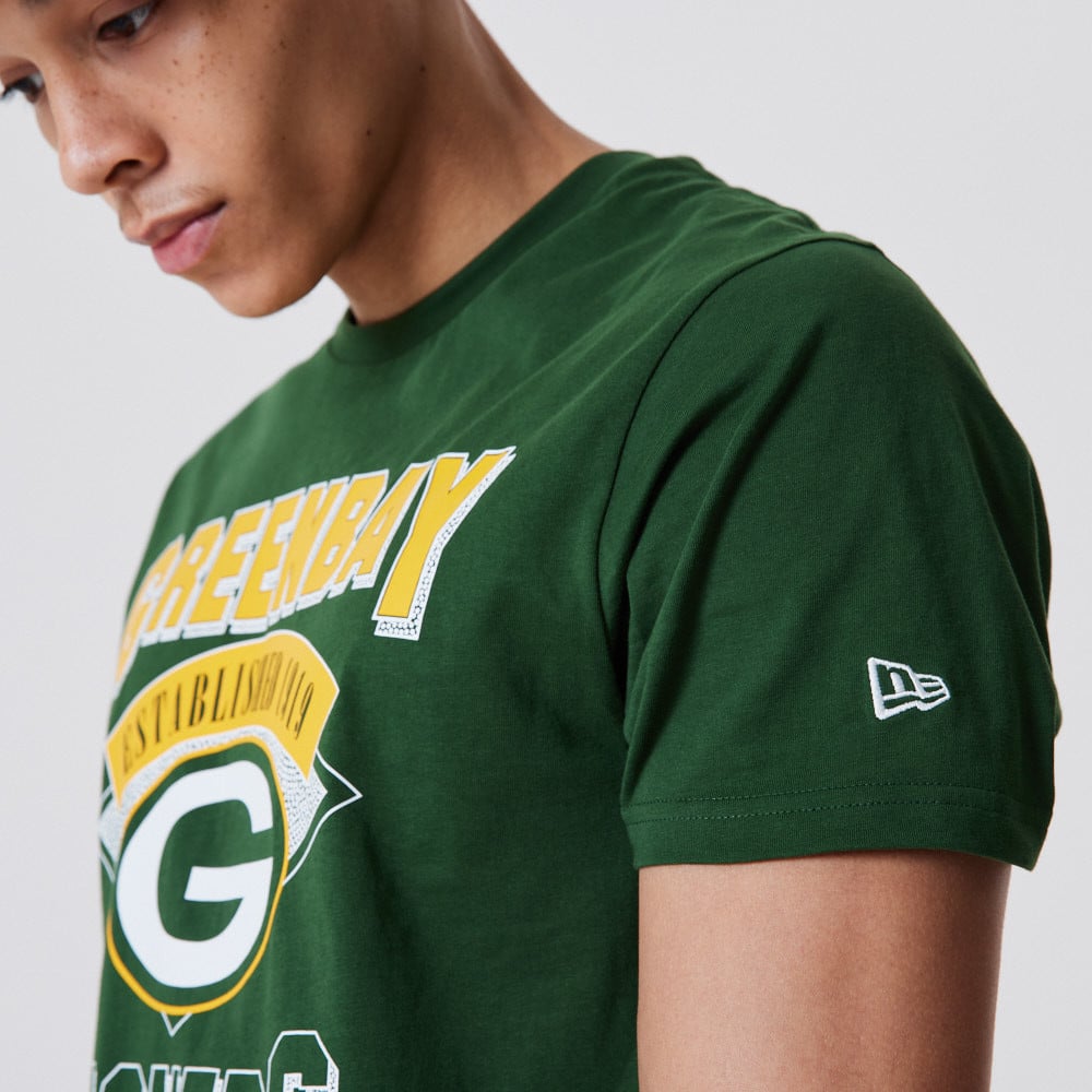 Green Bay Packers NFL Team Wordmark Dark Green T-Shirt