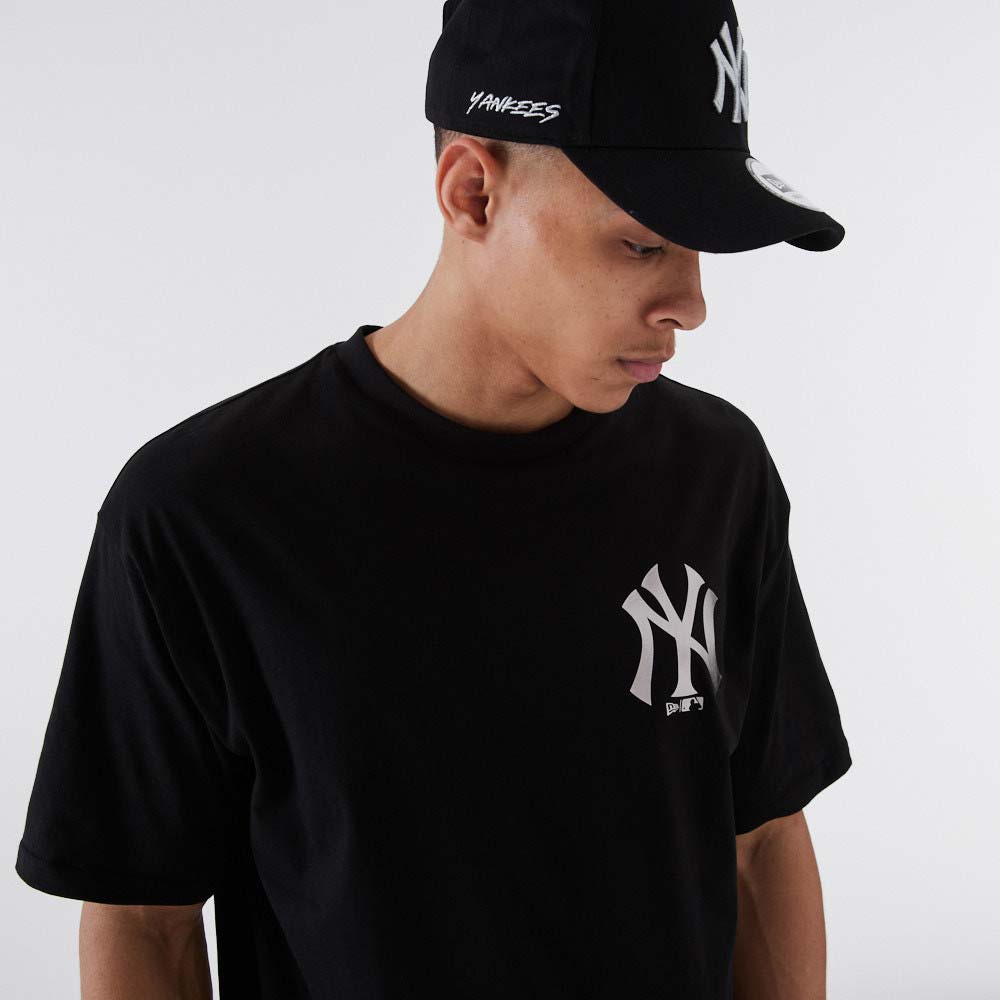 T-Shirt New York Yankees MLB Metallic Nera