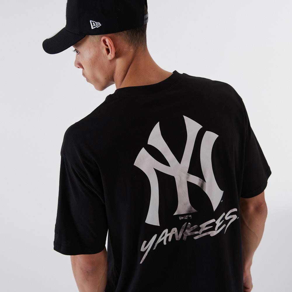 T-Shirt New York Yankees MLB Metallic Nera