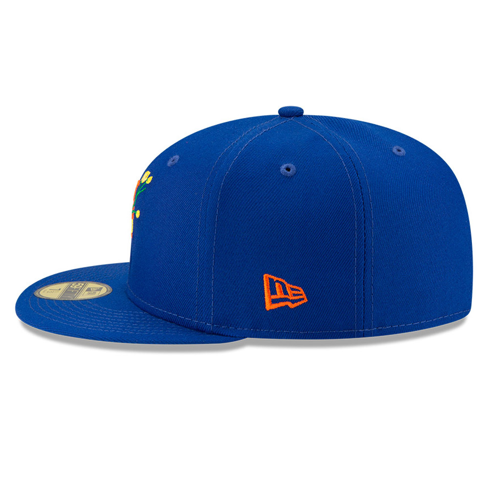 New York Mets MLB Side Patch Bloom Blue 59FIFTY Fitted Cap