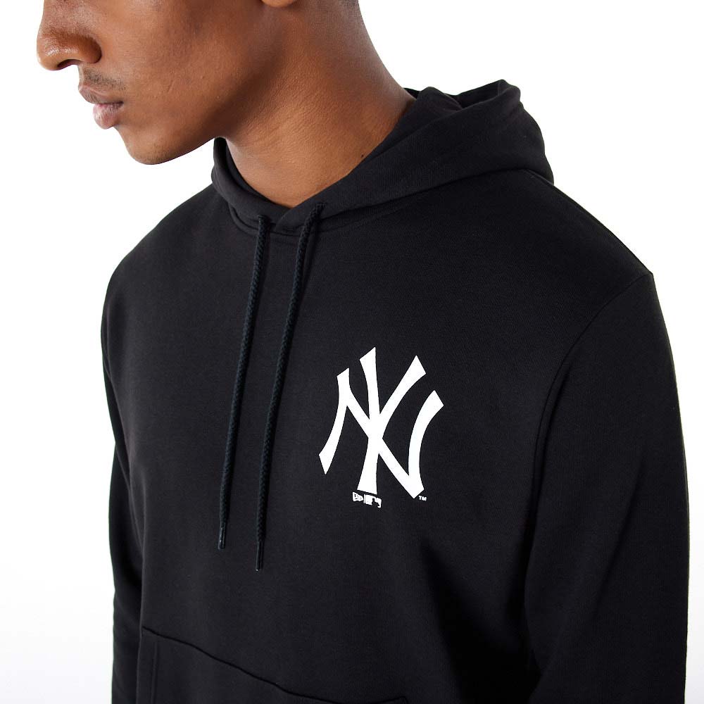 Felpa con cappuccio New York Yankees Essentials nera