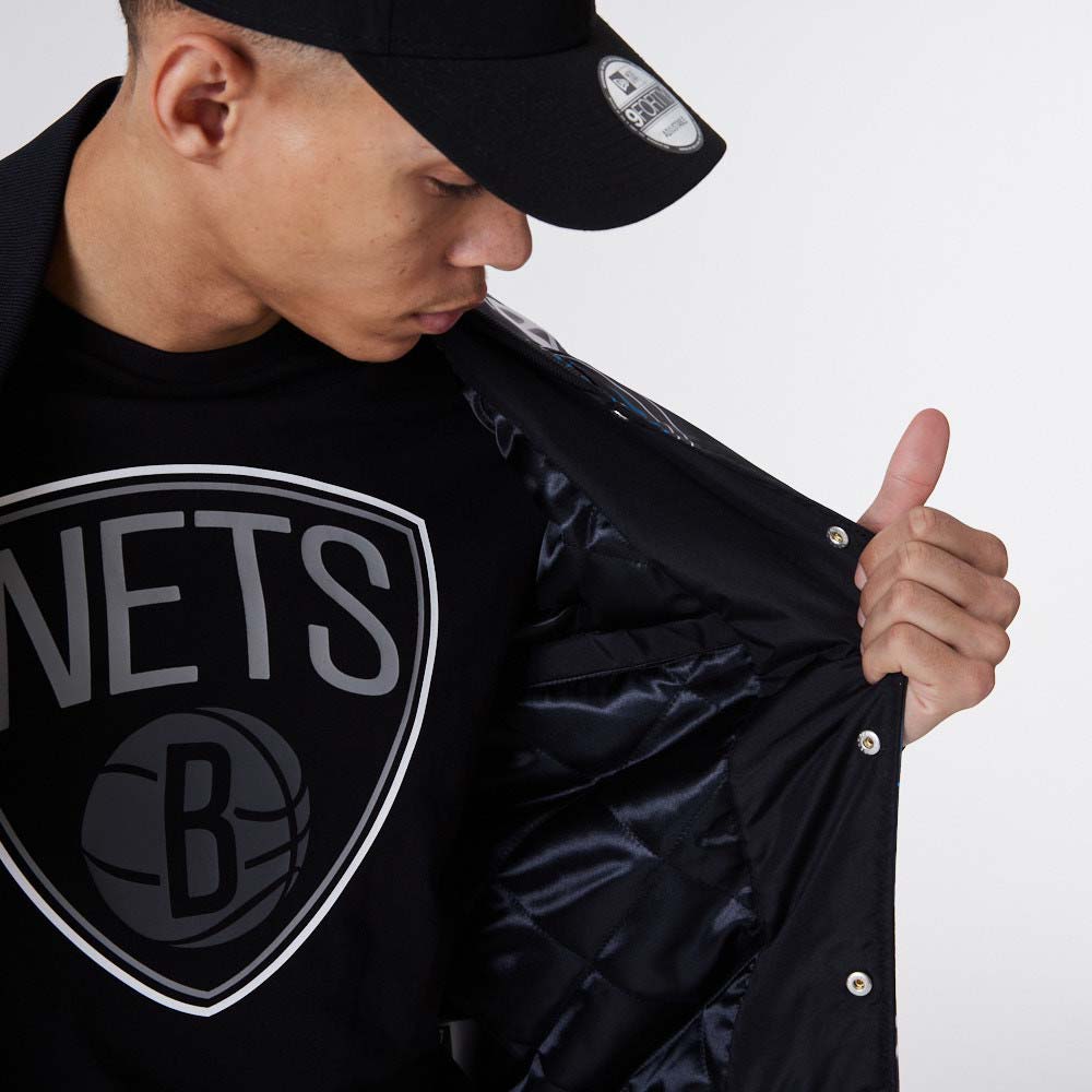NBA All Over Print Black Bomber Jacket