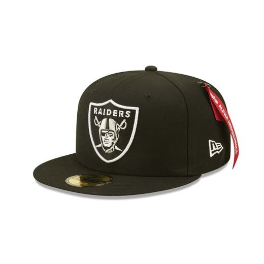 Cappellino 59FIFTY Fitted Las Vegas Raiders x Alpha Industries Nero