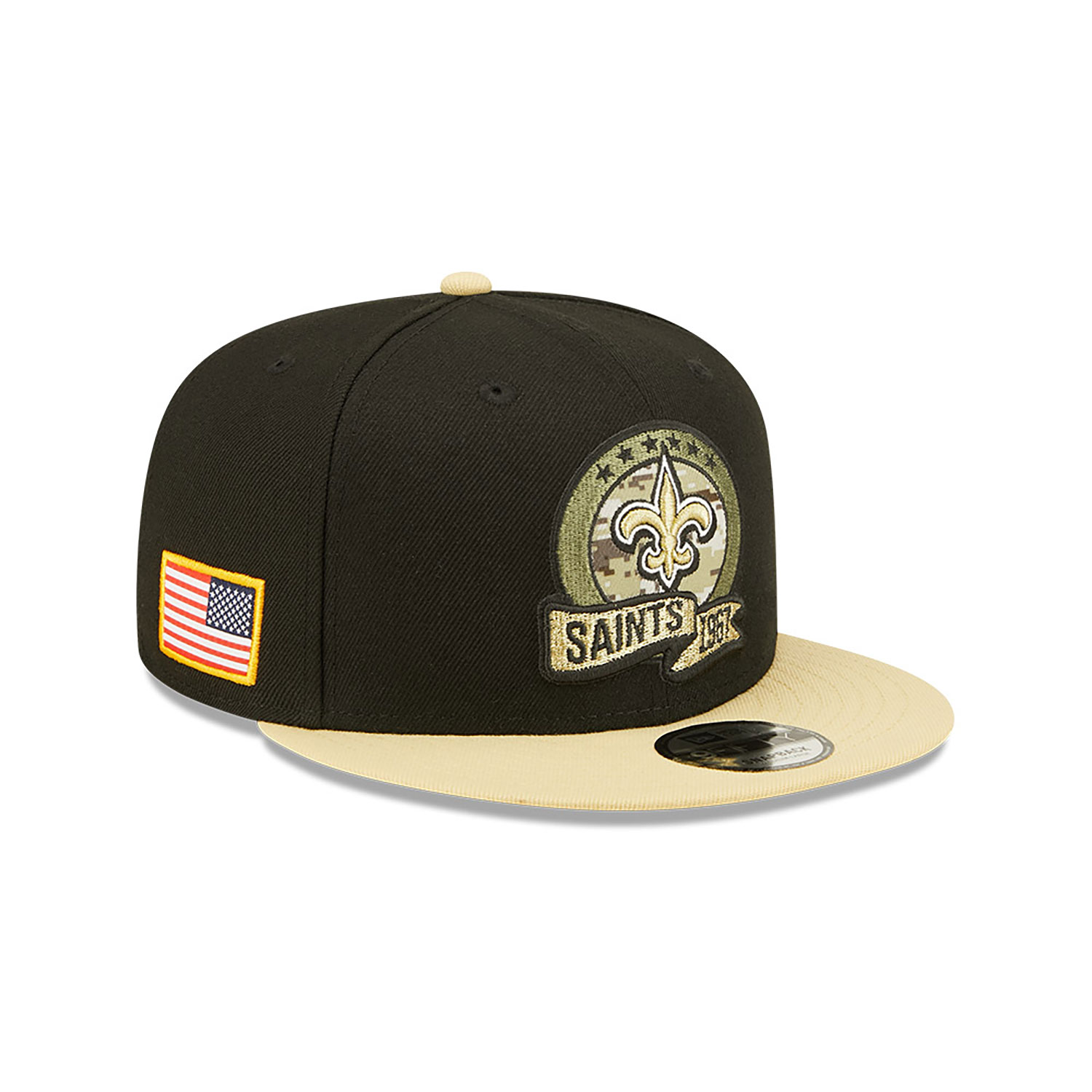 Cappellino 9FIFTY Snapback New Orleans Saints NFL Salute to Service Nero