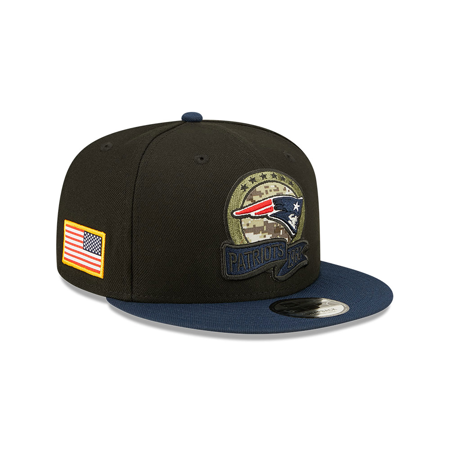 Cappellino 9FIFTY Snapback New England Patriots NFL Salute to Service Nero