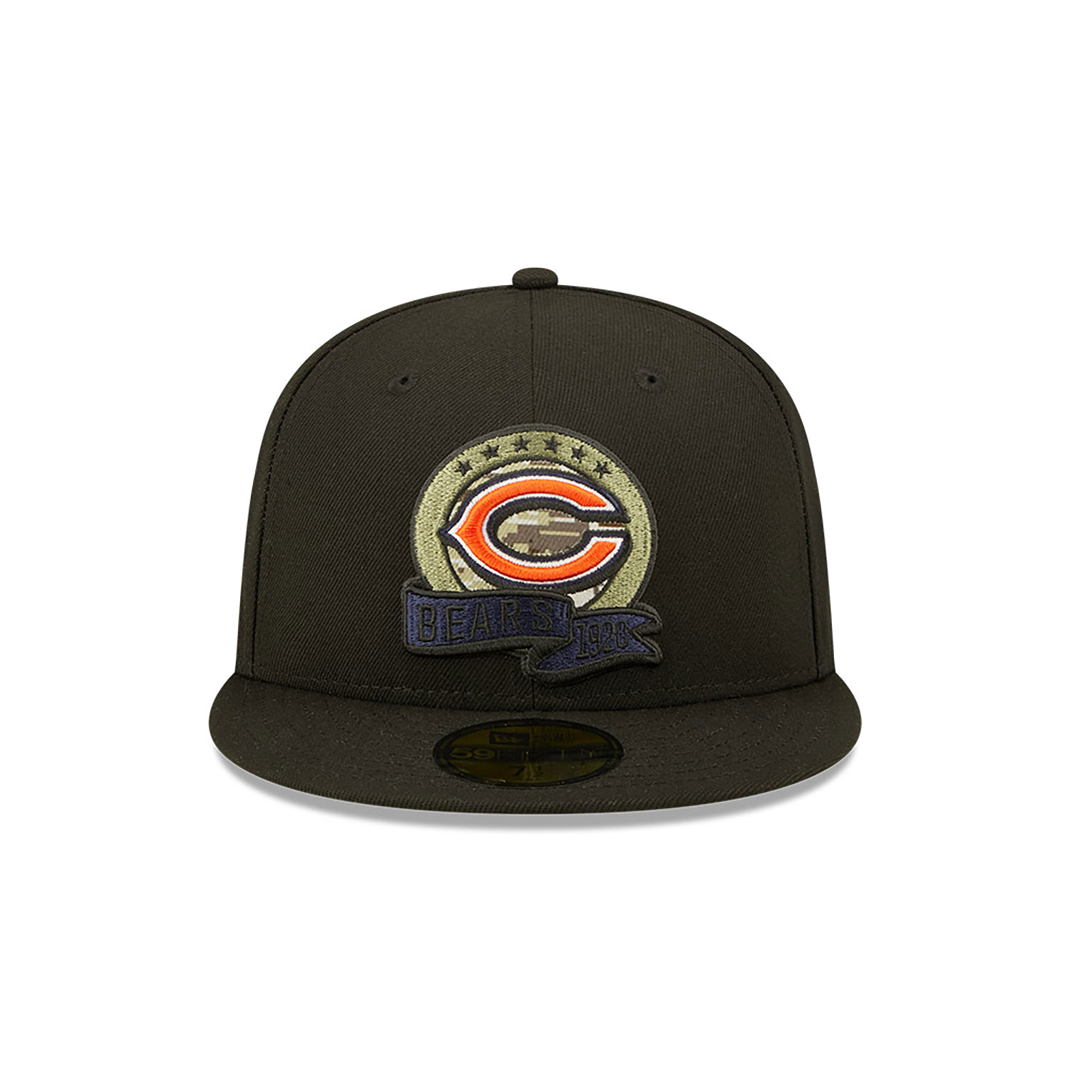 Casquette 59FIFTY Fitted Chicago Bears NFL Salute to Service Noir