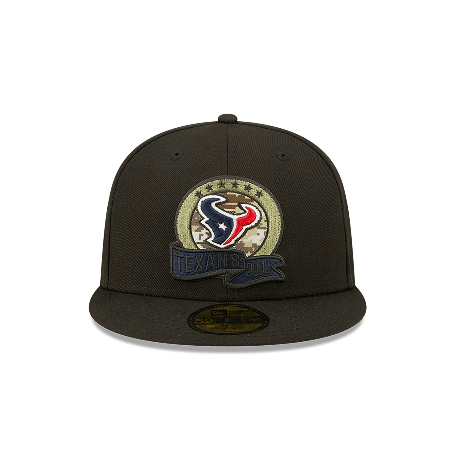 Houston Texans NFL Salute to Service Black 59FIFTY Fitted Cap