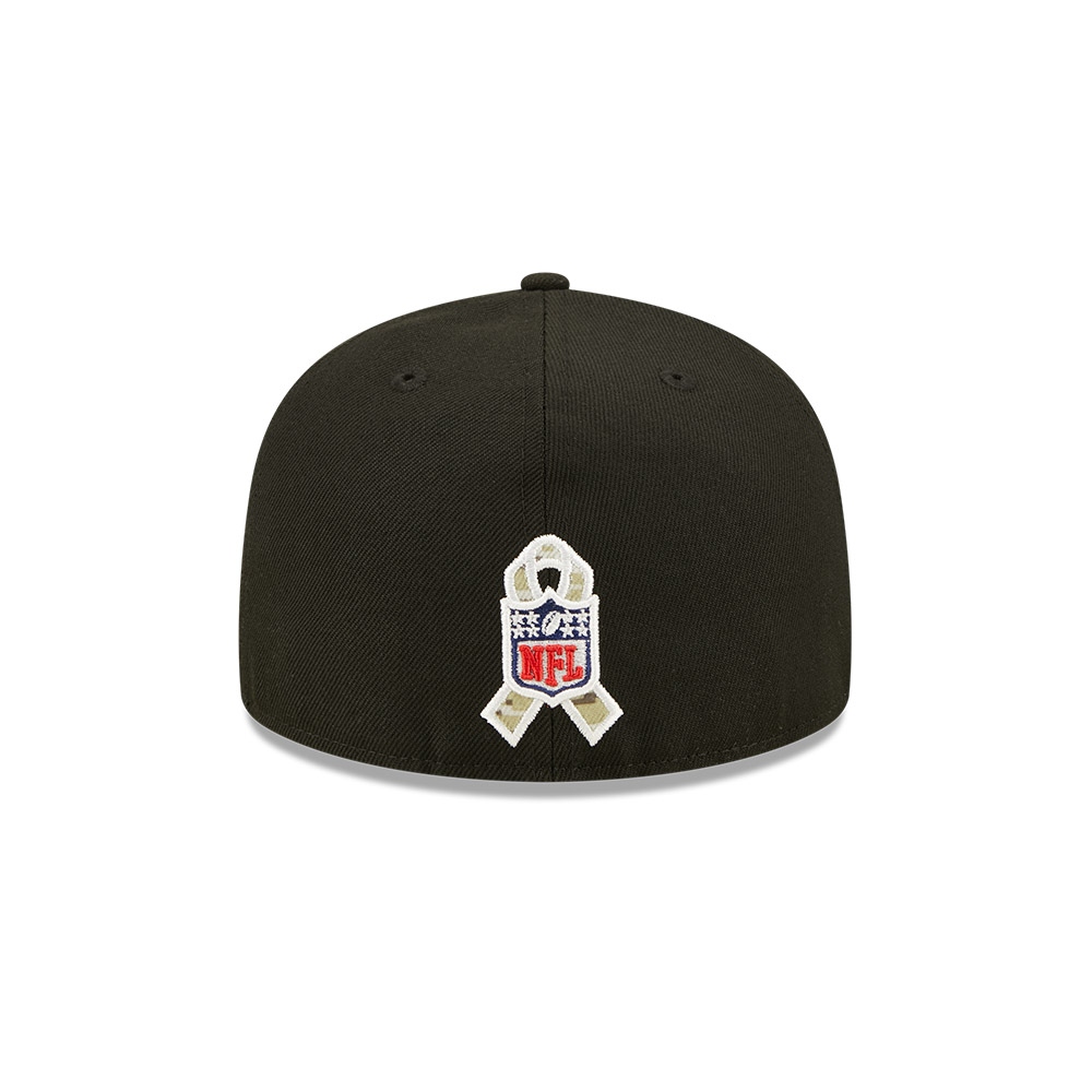 New York Jets NFL Salute to Service Black 59FIFTY Fitted Cap