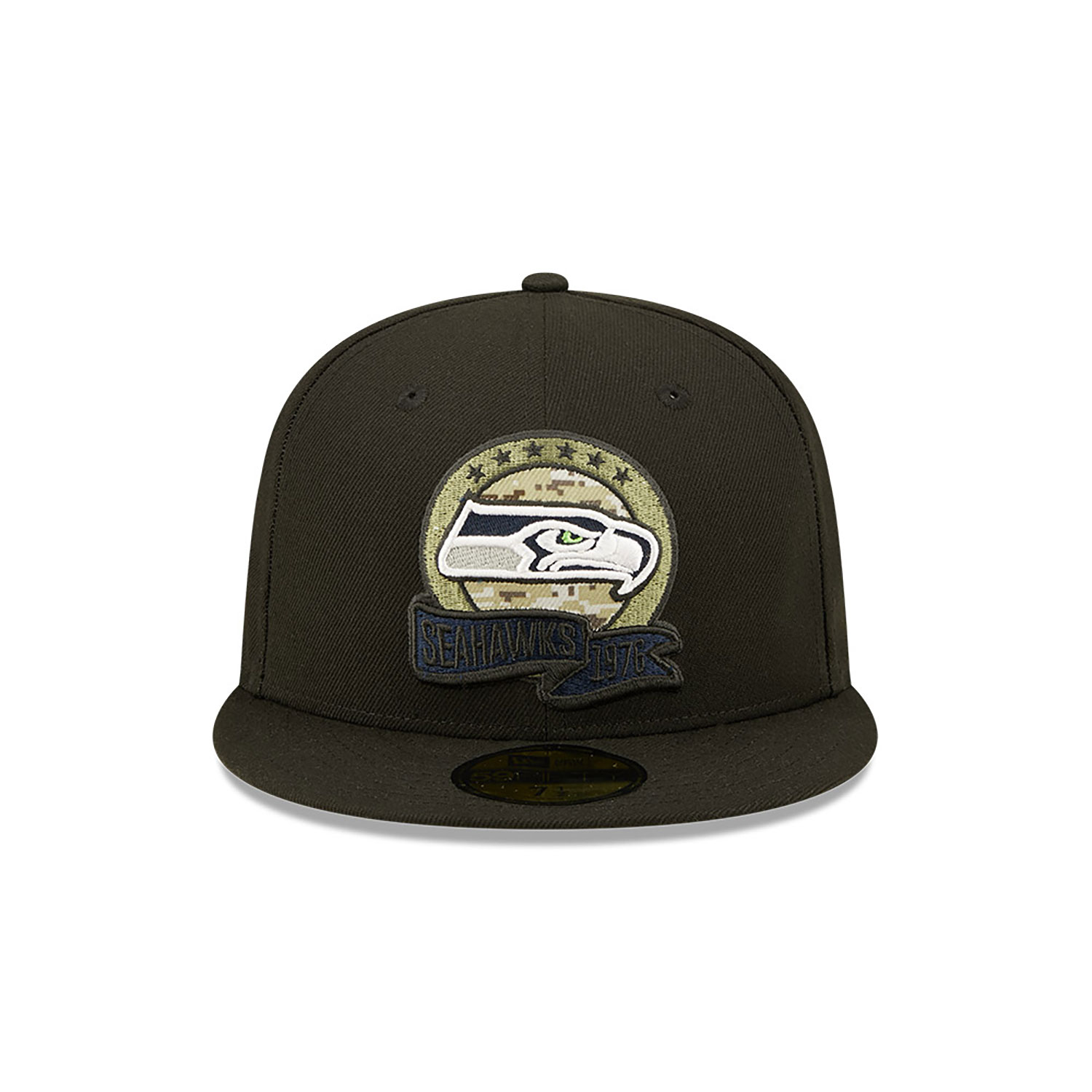 Cappellino 59FIFTY Fitted Seattle Seahawks NFL Salute to Service Nero