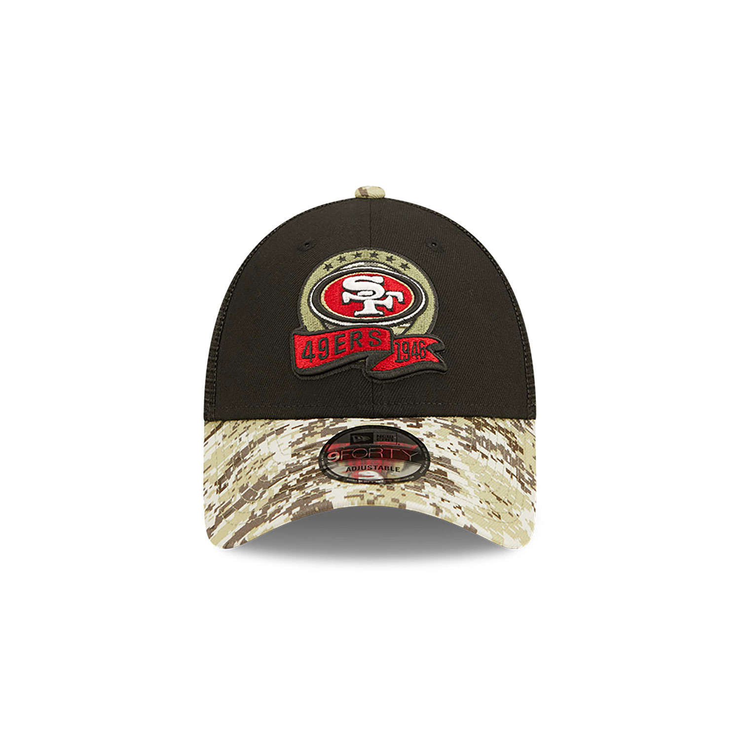 San Francisco 49ers NFL Salute to Service Black Trucker Cap