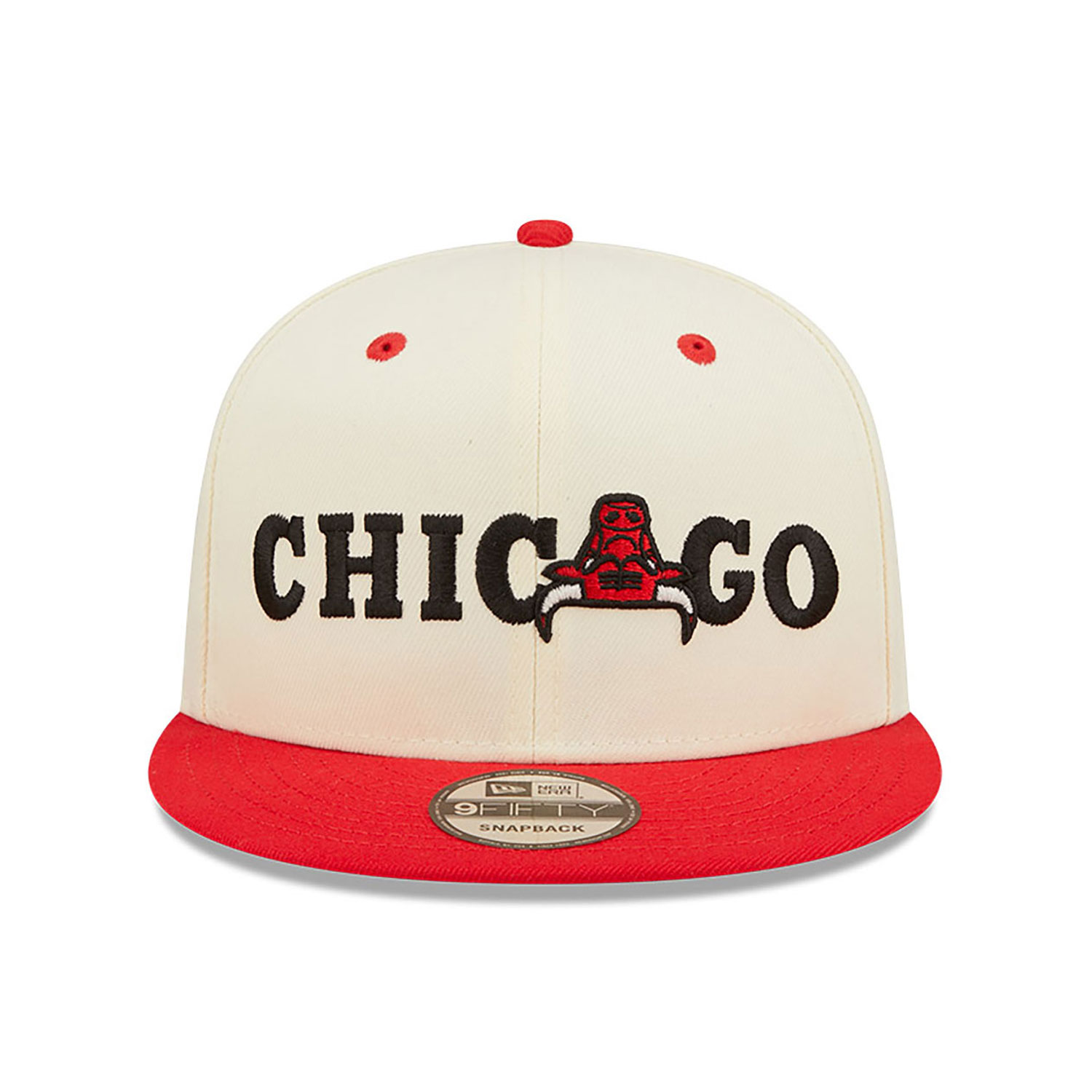 Cappellino 9FIFTY Snapback Chicago Bulls Logo Blend Bianco