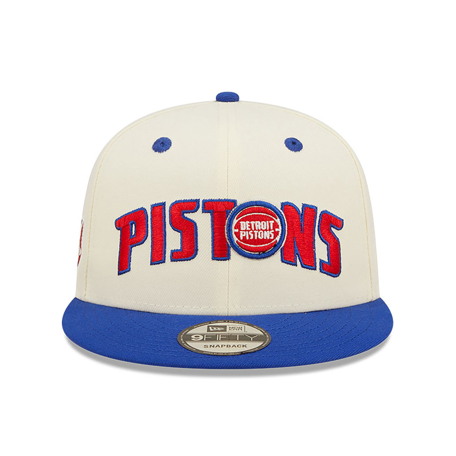Detroit Pistons Blend White 9FIFTY Snapback Cap